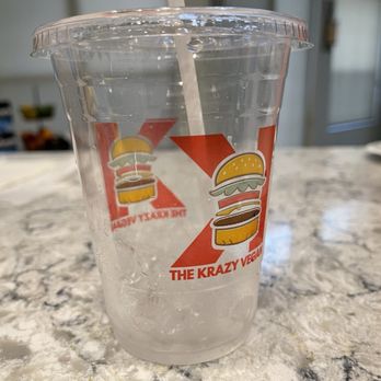 The Krazy Vegan - STRAWBERRY LEMONADE - empty cup bc it was good! - Burgers Near Me - Miramar, Florida