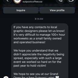 Unblocked me and dm to me the following day. Interesting they asked a customer to source their labor for them. Unblocked me and dm to me the following day. Interesting they asked a customer to source their labor for them.