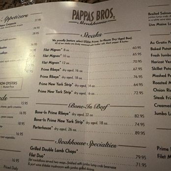 Pappas Bros. Steakhouse - Steakhouses Near Me - Dallas, Texas