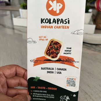 Kolapasi Indian Canteen - Indian Near Me - St. Augustine, Florida