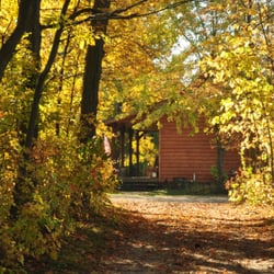 Cabin on the Creek - Enjoy all of the season in this cabin available for rent.