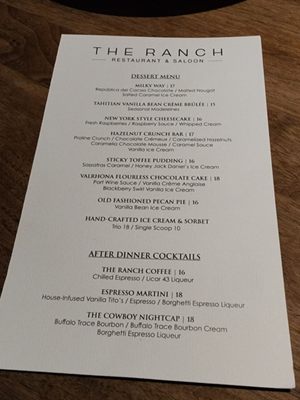 Menu photo 1 THE RANCH Restaurant Anaheim, CA Menu photo 1 THE RANCH Restaurant Anaheim, CA