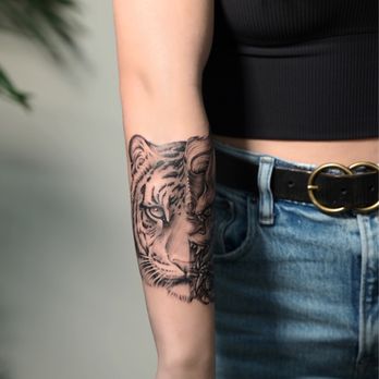 MODO Ink Tattoo - Tiger x dragon tattoo - Tattoo Near Me - Orange, California MODO Ink Tattoo - Tiger x dragon tattoo - Tattoo Near Me - Orange, California