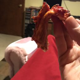 The flimsy crappy crust compliments of Creno's pizza The flimsy crappy crust compliments of Creno's pizza