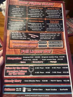 Menu photo 2 The Cove Pub and Grub Inverness, FL Menu photo 2 The Cove Pub and Grub Inverness, FL