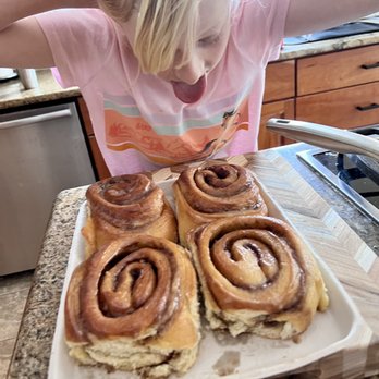 Silver Grill Cafe - Four Giant Cinnamon Roll 4 Pack is 100% worth it. Feeds 8. - Breakfast & Brunch Near Me - Fort Collins, Colorado