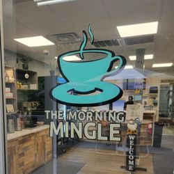 The Morning Mingle Cafe Door