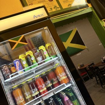 Back A Yaad Grill - Cooler filled with ice cold Jamaican drinks - Caribbean Near Me - Branson, Missouri