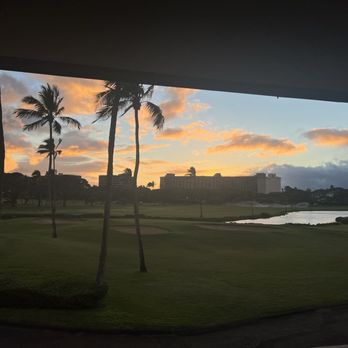Ka'anapali Golf Courses - View from Roy's restaurant next to 18th hole - Golf Near Me - Lahaina, Hawaii