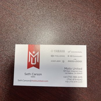 Moto United - Ask for Seth! - Motorcycle Dealers Near Me - La Habra, California Moto United - Ask for Seth! - Motorcycle Dealers Near Me - La Habra, California