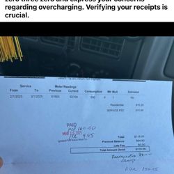Lynwood Park Mutual Water Company - Reconnection $40.00 more