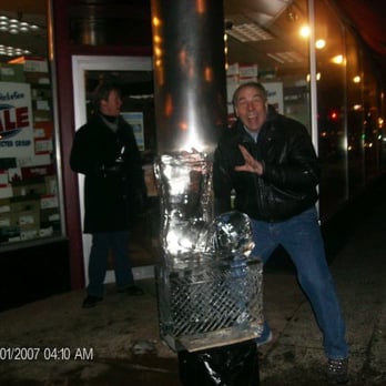 SocialIce Rochester's Ice Bar - iceboot in front of shoe store - Local Flavor Near Me - Rochester, Minnesota