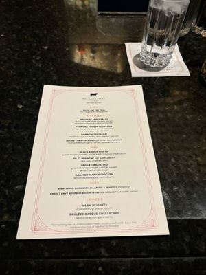 Menu photo 1 Bourbon Steak by Michael Mina Las Vegas, NV Menu photo 1 Bourbon Steak by Michael Mina Las Vegas, NV