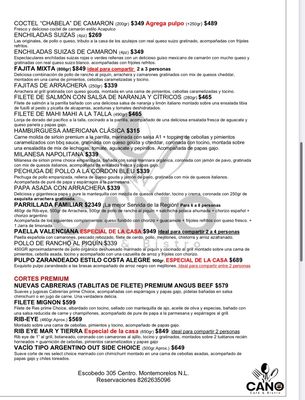 Menu photo 2 Cano Cafe & Bistro Montemorelos, NLE