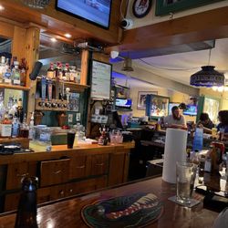 Beanie's Bar & Sports Grill - Behind the bar.