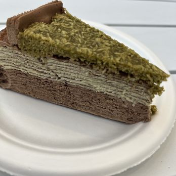 Lady M Cake Boutique - Dubai Chocolate Mille Crepe (overrated) - Bakeries Near Me - San Diego, California Lady M Cake Boutique - Dubai Chocolate Mille Crepe (overrated) - Bakeries Near Me - San Diego, California