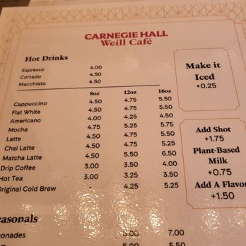Weill Cafe - Menus - New American Near Me - New York, New York
