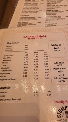 Menu photo 5 Weill Cafe New York, NY