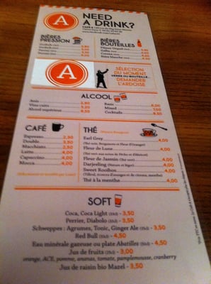 Menu photo 2 Café A Paris, 75 Menu photo 2 Café A Paris, 75
