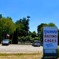 Fairways Mini Golf & Batting Cages - Parking & mini golf + street sign