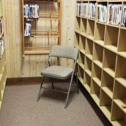 Perdido Bay Library - This is the DVD room. All the shelves used to be full.