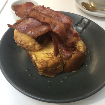 Grindsmith - French toast and bacon ... can just see the pot of syrup - Coffee & Tea Near Me - Manchester, XGM Grindsmith - French toast and bacon ... can just see the pot of syrup - Coffee & Tea Near Me - Manchester, XGM