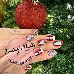 Today's Nails - Fullset with Christmas design