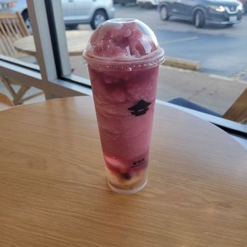 Ting Tea - Grape slush with mixed Boba and jelly - Bubble Tea Near Me - Houston, Texas Ting Tea - Grape slush with mixed Boba and jelly - Bubble Tea Near Me - Houston, Texas