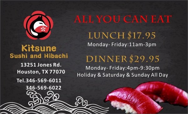 Menu photo 7 Kitsune Sushi and Hibachi Houston, TX