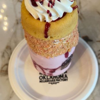 Oklahoma Milkshake Factory - The Halligan Strawberry Shortcake - Desserts Near Me - Oklahoma City, Oklahoma Oklahoma Milkshake Factory - The Halligan Strawberry Shortcake - Desserts Near Me - Oklahoma City, Oklahoma