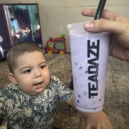 Taro boba smoothie