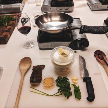 Your Kitchen Cooking - My setup for our lobster Mac and cheese 5 cheese dish - Cooking Classes Near Me - Long Beach, California