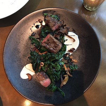 Ella Elli - Beef with blistered greens - Wine Bars Near Me - Chicago, Illinois Ella Elli - Beef with blistered greens - Wine Bars Near Me - Chicago, Illinois