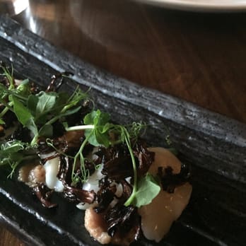 UNI - Scallops & Chinese mushrooms - Sushi Bars Near Me - Boston, Massachusetts