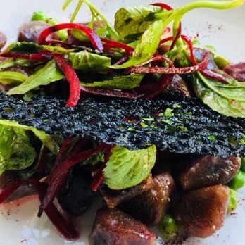 Linear Restaurant - Beet Gnocchi - sooo much more flavorful than it sounds and not heavy and dense like traditional gnocchi. - New American Near Me - Grand Rapids, Michigan