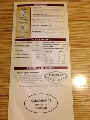 Menu photo 1 Noodles and Company Cedar Rapids, IA Menu photo 1 Noodles and Company Cedar Rapids, IA