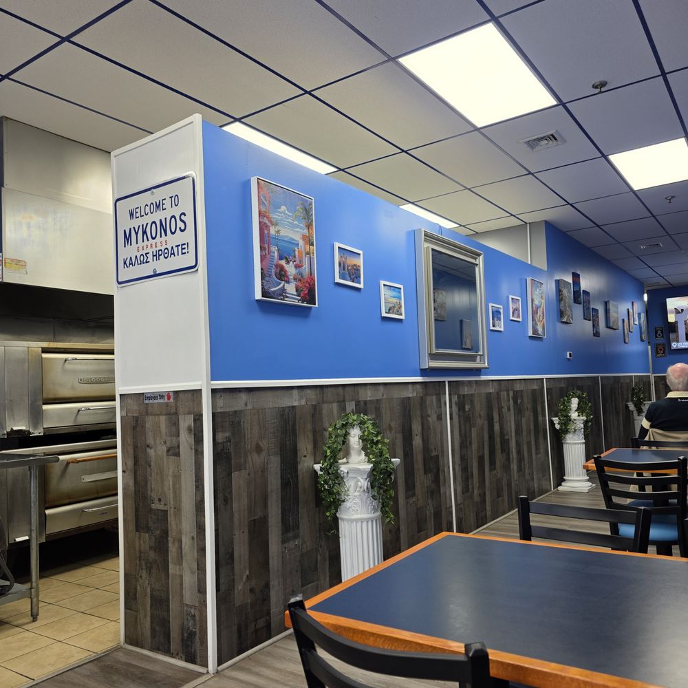 Mykonos Express - The dining area. Very clean and inviting. - Mediterranean Near Me - Plainville, Connecticut Mykonos Express - The dining area. Very clean and inviting. - Mediterranean Near Me - Plainville, Connecticut