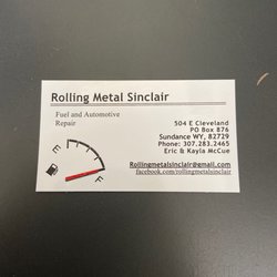 Rolling Metal Sinclair - Business Card