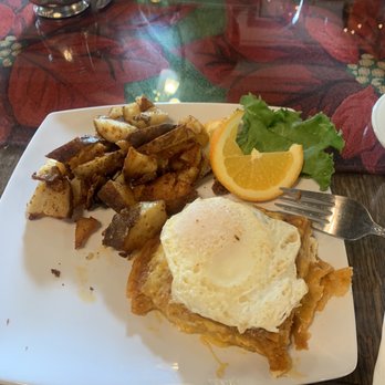 Granlund's Restaurant - Sonoran enchiladas with over easy egg - New American Near Me - Yucaipa, California