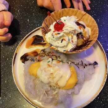 Koon Thai Kitchen - Sticky rice and mango dessert, very good! - Thai Near Me - San Diego, California Koon Thai Kitchen - Sticky rice and mango dessert, very good! - Thai Near Me - San Diego, California