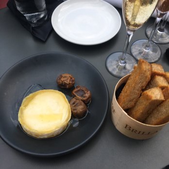 Effervescence - Brie with dates and toast soldiers - Champagne Bars Near Me - New Orleans, Louisiana