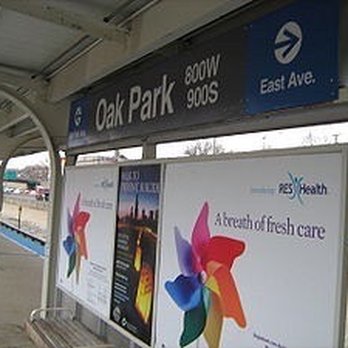CTA - O'Hare - Platform @ Austin Ave Blue Line - Metro Stations Near Me - Chicago, Illinois