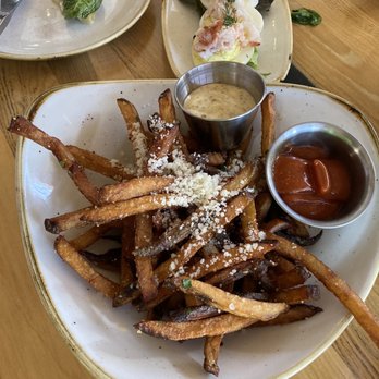 Monkeypod Kitchen - Truffle Garlic Truffle Oil Fries - New American Near Me - Lahaina, Hawaii