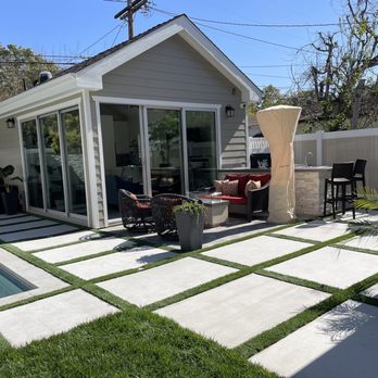 NA Design Builders - ADU exterior and BBQ seating area - General Contractors Near Me - West Hollywood, California