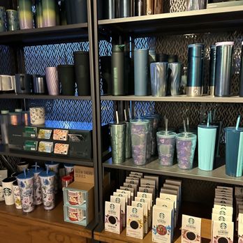 Starbucks - a shelf of coffee cups and mugs - Coffee & Tea Near Me - Santa Rosa, California Starbucks - a shelf of coffee cups and mugs - Coffee & Tea Near Me - Santa Rosa, California