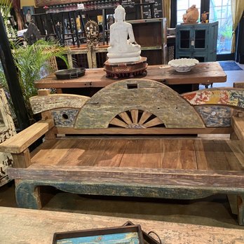 Washburn Imports - Bali teak bench - Home Decor Near Me - Orlando, Florida