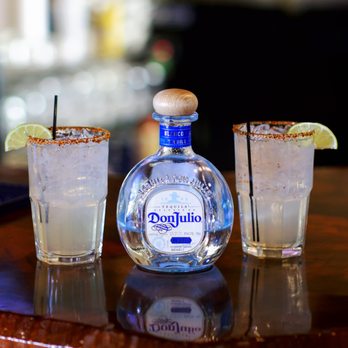 Downtown Restaurant - two margaritas and a bottle of tequila - Latin American Near Me - Archbold, Ohio