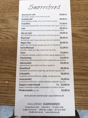 Menu photo 8 Hallernes Smørrebrød København K, 84 Menu photo 8 Hallernes Smørrebrød København K, 84