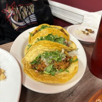 Parrilla La Nueva Fogata - Chorizo tacos- cilantro & onion + cheese - Mexican Near Me - Berlin, New Jersey