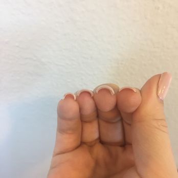 LV Nail Lounge - 4 Days after the salon-- Polish is lifting from my ring and middle fingers... - Nail Salons Near Me - Vancouver, Washington